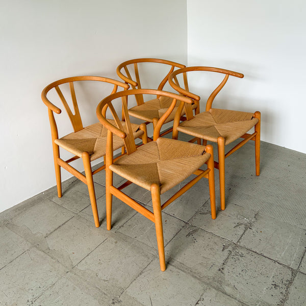 CH24 Wishbone Chairs by Hans Wegner for Carl Hansen - Set of 4