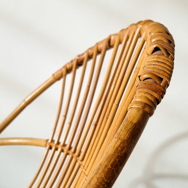 Boho Rattan Shell Chair