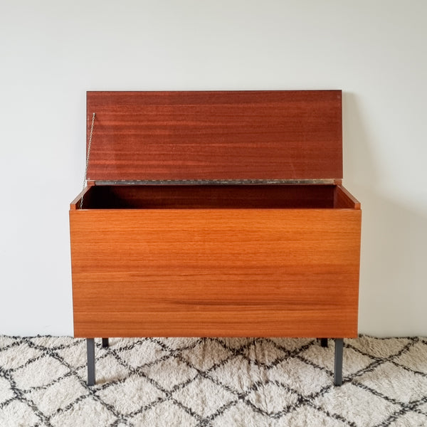 Vintage Modernist Teak Storage Chest