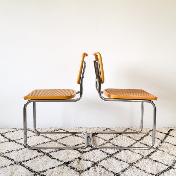 Pair of Marcel Breuer Cesca Chairs by Cidue