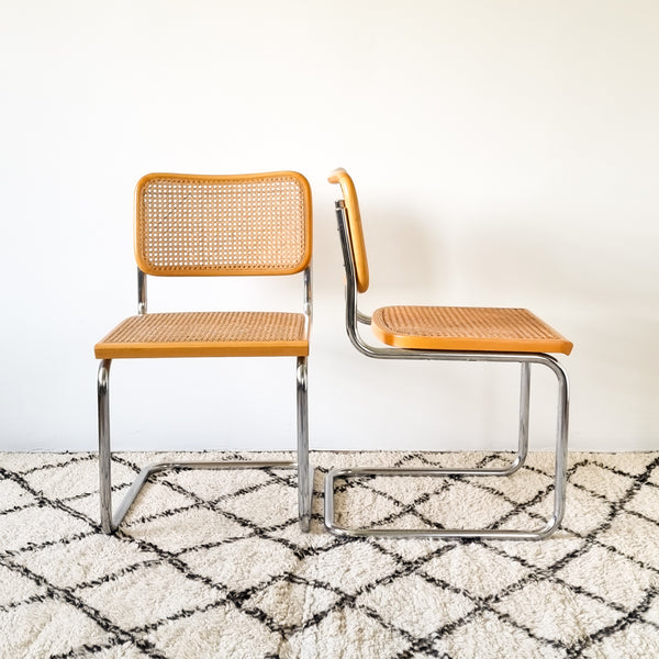 Pair of Marcel Breuer Cesca Chairs by Cidue