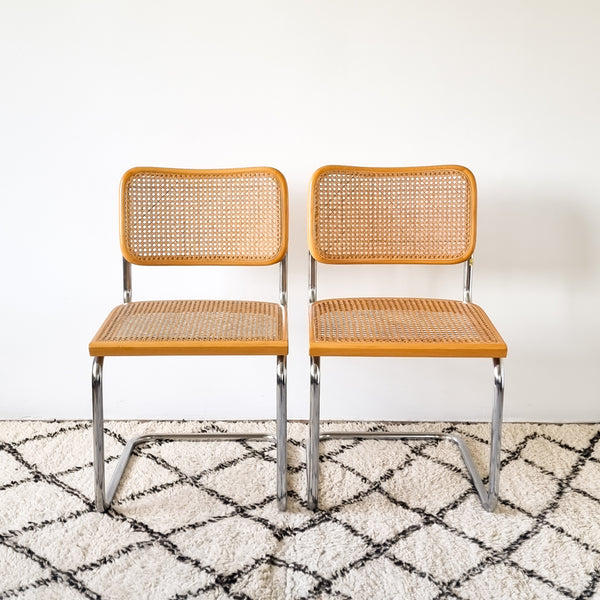 Pair of Marcel Breuer Cesca Chairs by Cidue
