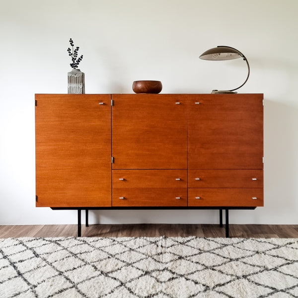 Pierre Guariche for Meurop Highboard Model "1894" in Teak