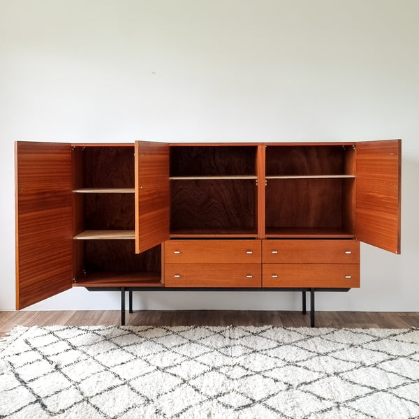 Pierre Guariche for Meurop Highboard Model "1894" in Teak