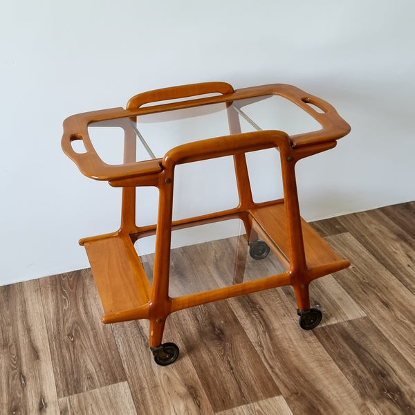 RESERVED Italian Style Wooden Bar Cart