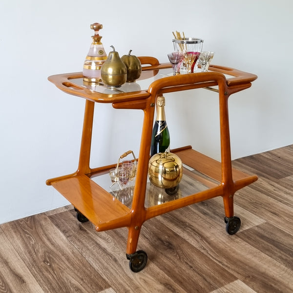 RESERVED Italian Style Wooden Bar Cart