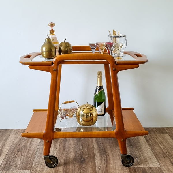 RESERVED Italian Style Wooden Bar Cart