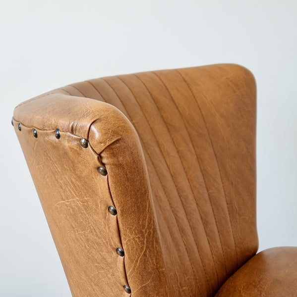 Pair of Cognac Cocktail Chairs
