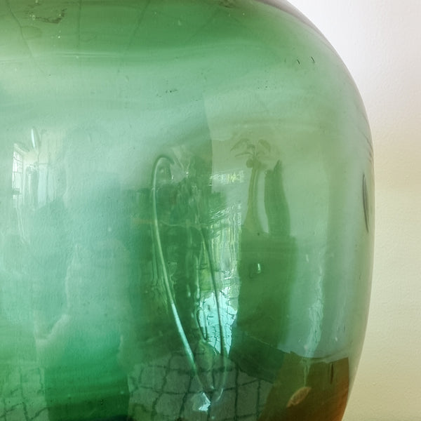 Emerald Green Dame Jeanne Demijohn Vase