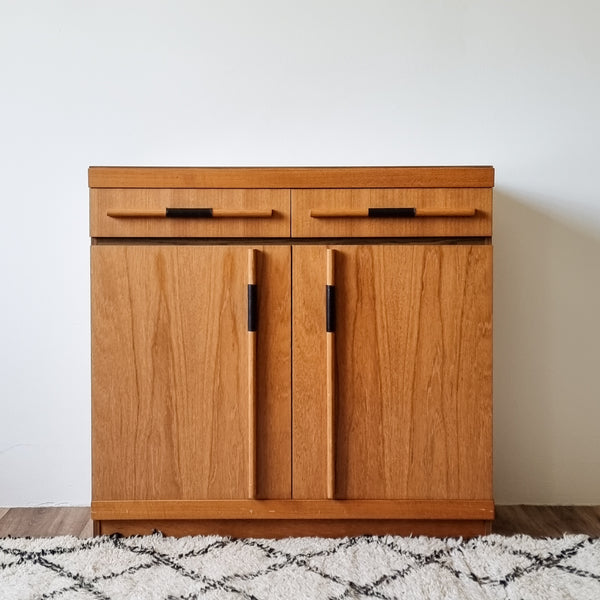 Vintage 70s Handcrafted Entrance Cabinet