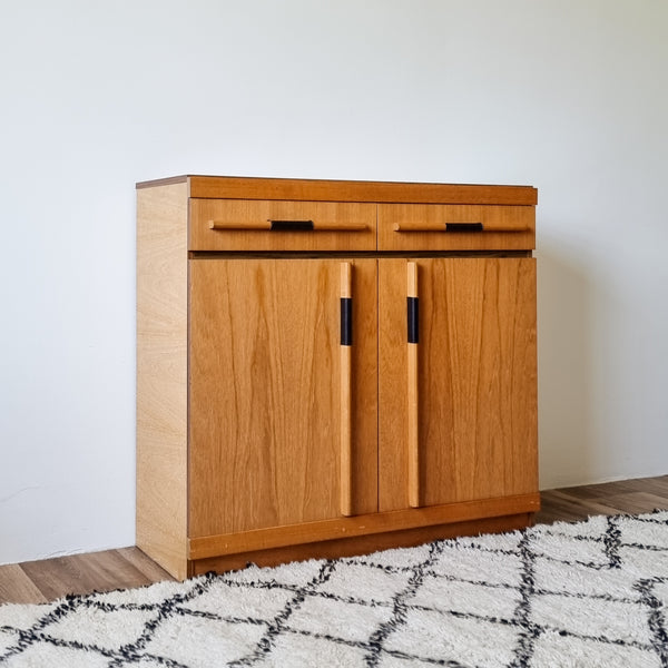 Vintage 70s Handcrafted Entrance Cabinet