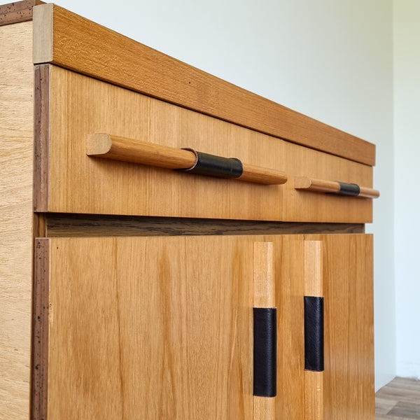Vintage 70s Handcrafted Entrance Cabinet