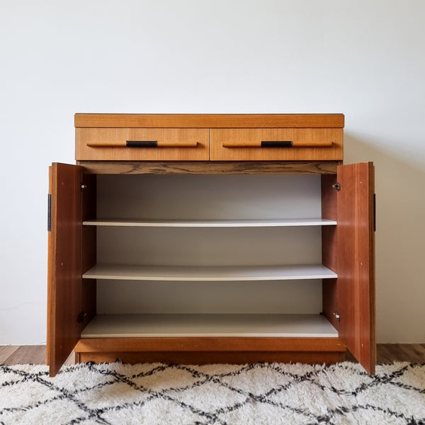 Vintage 70s Handcrafted Entrance Cabinet