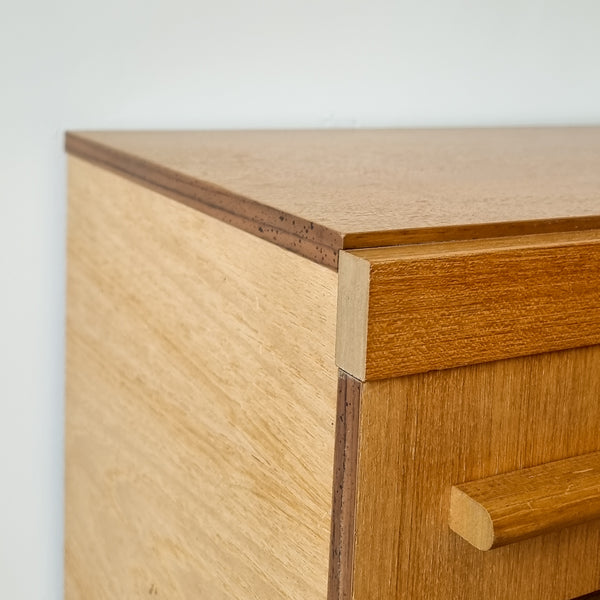 Vintage 70s Handcrafted Entrance Cabinet