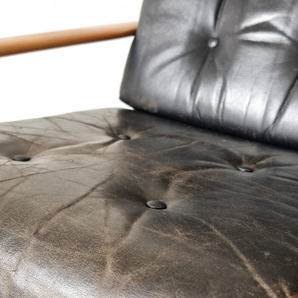 Pair of Danish Leather Armchairs