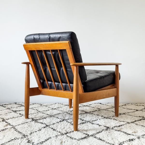 Pair of Danish Leather Armchairs