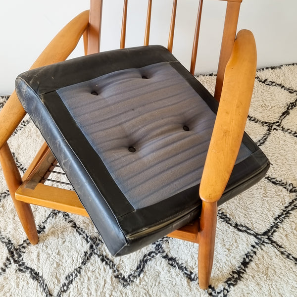 Pair of Danish Leather Armchairs