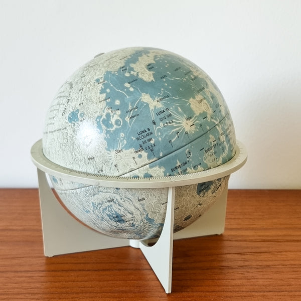 "La Lune" Vintage Tin Replogle Moon Globe