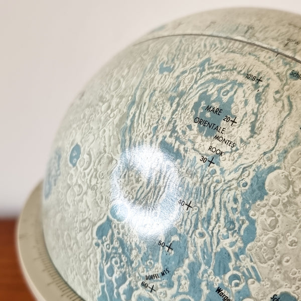 "La Lune" Vintage Tin Replogle Moon Globe