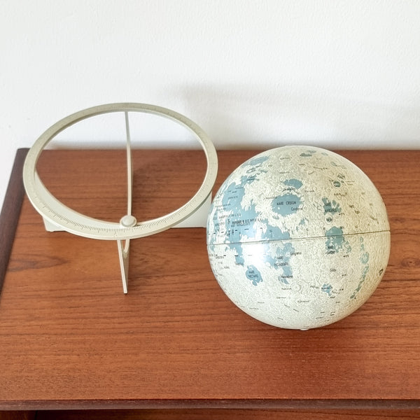 "La Lune" Vintage Tin Replogle Moon Globe