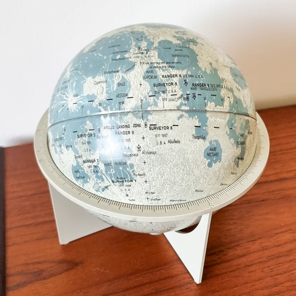 "La Lune" Vintage Tin Replogle Moon Globe