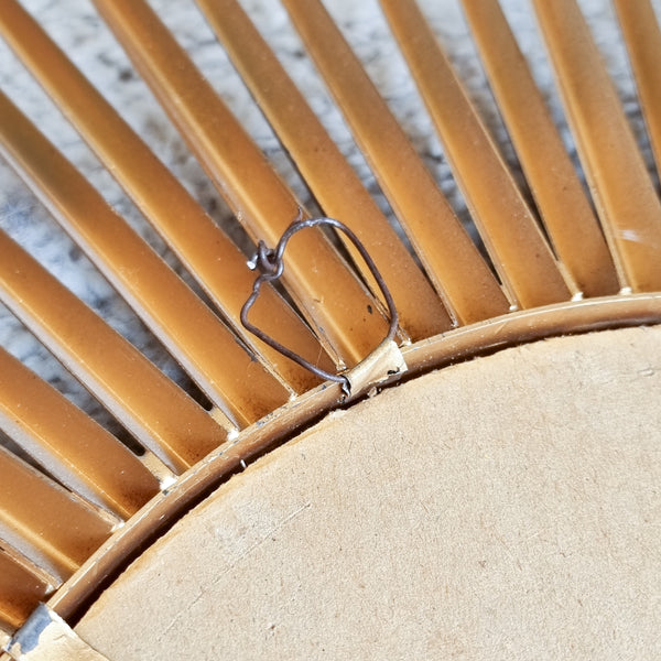Vintage Gold Sunburst Mirror