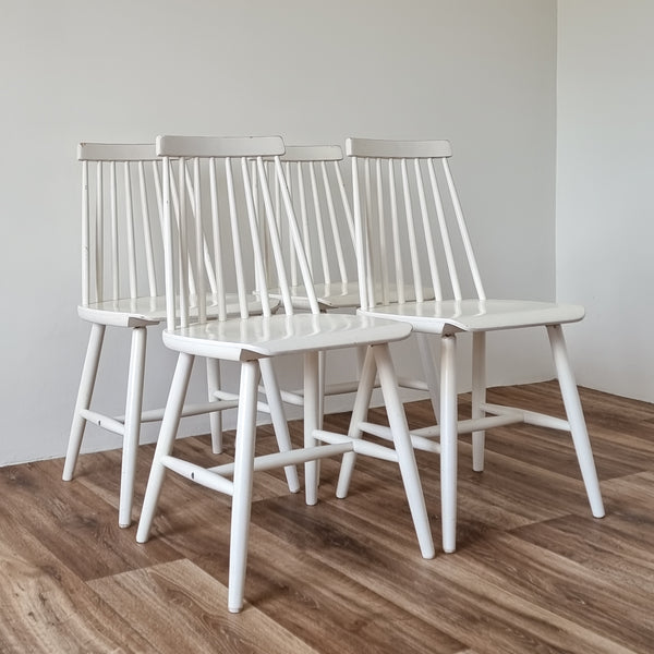 Ikea Stockholm Tapiovaara Inspired Dining Chairs  - set of 4