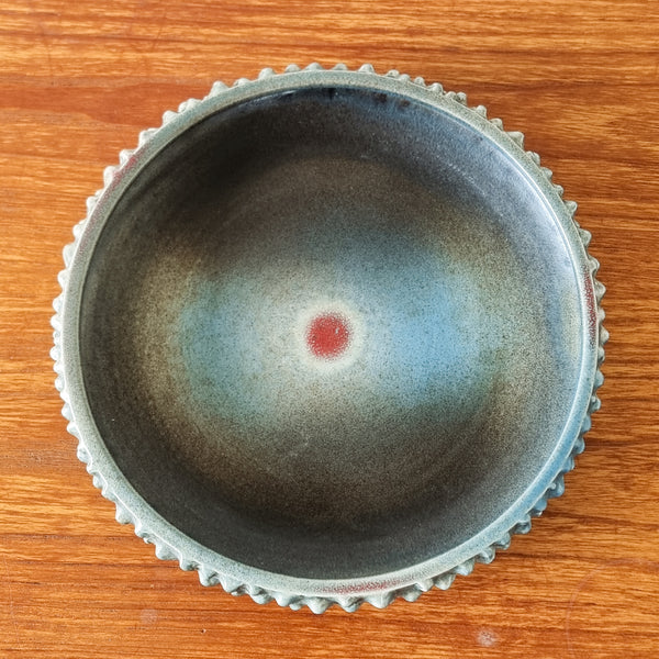 Large Danish Ceramic Centerpiece Bowl by Ravnild