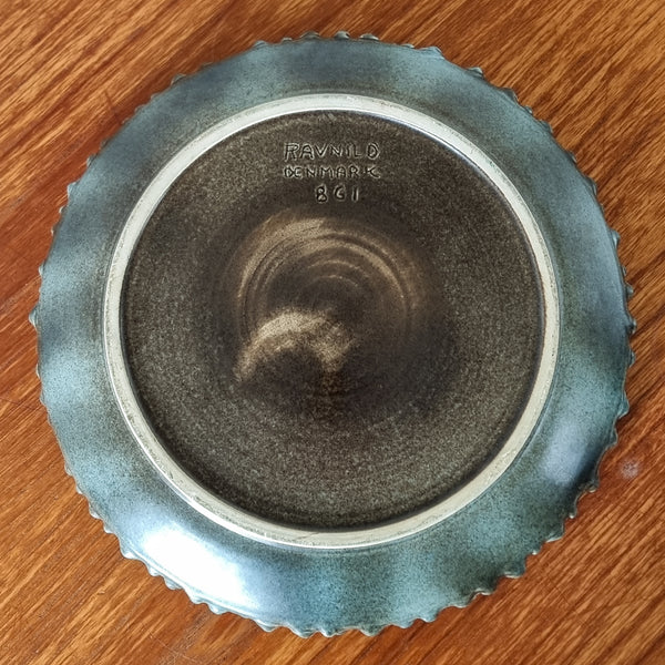 Large Danish Ceramic Centerpiece Bowl by Ravnild