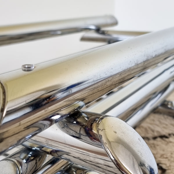 1970s Tubular Chrome and Smoked Glass Coffee Table