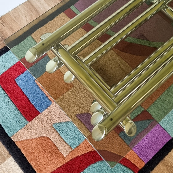 1970s Tubular Chrome and Smoked Glass Coffee Table