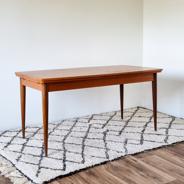 Vintage Dining Table with Extra Long Extention