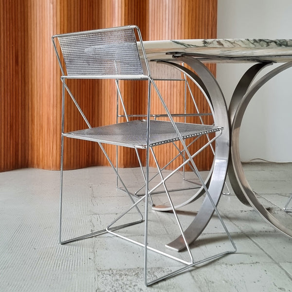X-line Chairs Niels Jorgen Haugesen for Hybodan- Set of 3