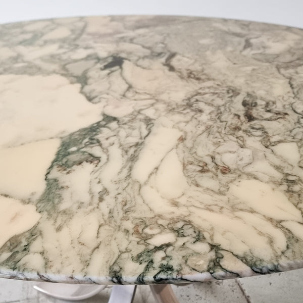 Marble and Steel Dining Table