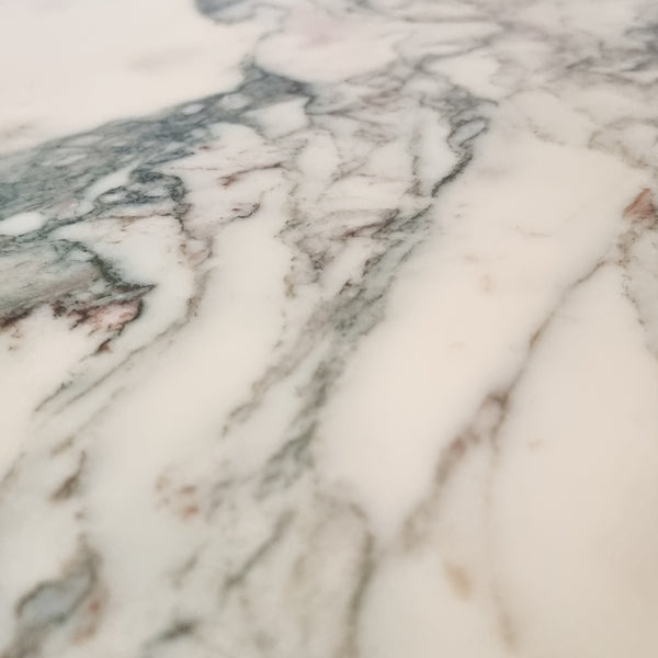 Marble and Steel Dining Table