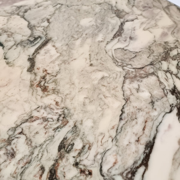 Marble and Steel Dining Table