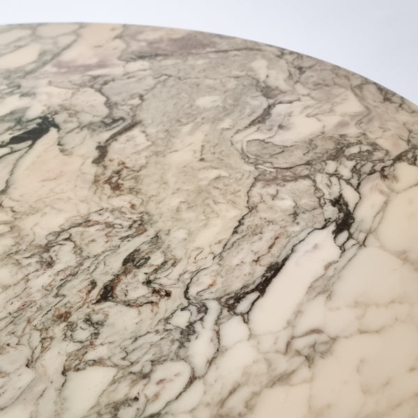 Marble and Steel Dining Table