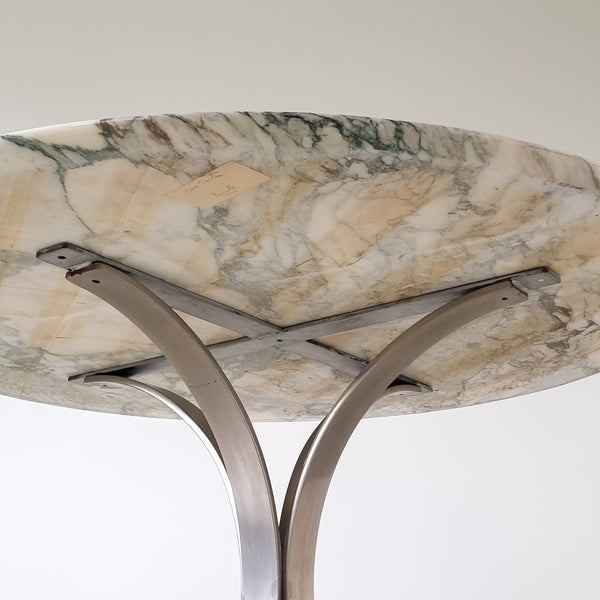 Marble and Steel Dining Table