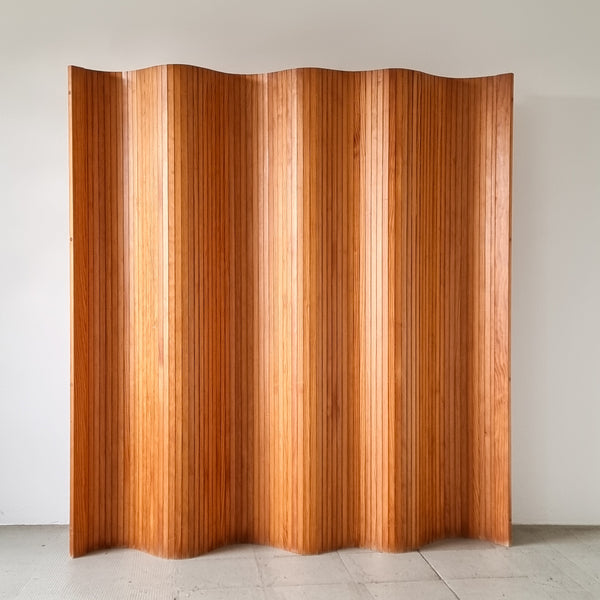 1980's Tambour Room Divider