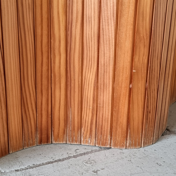1980's Tambour Room Divider