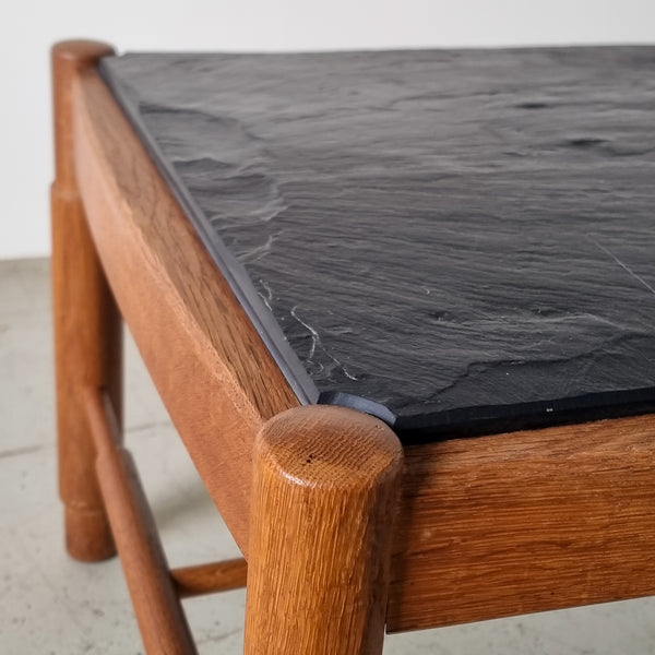 Oak and Slate Coffee Table
