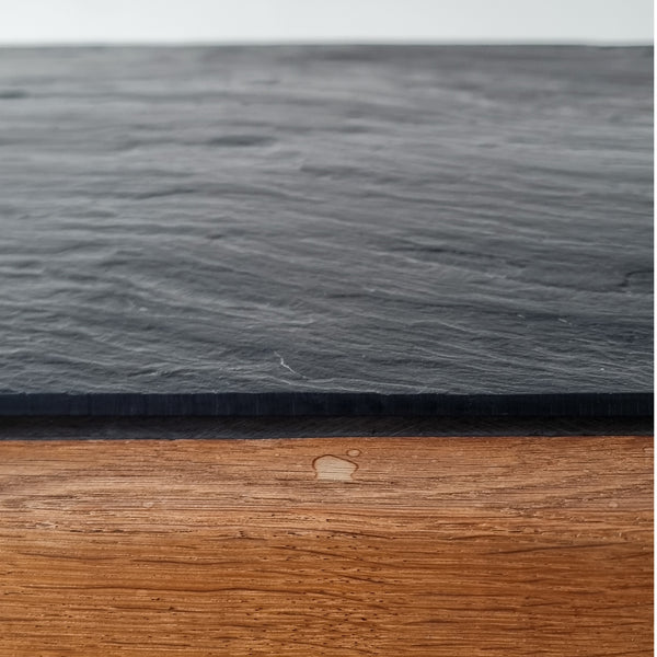 Oak and Slate Coffee Table
