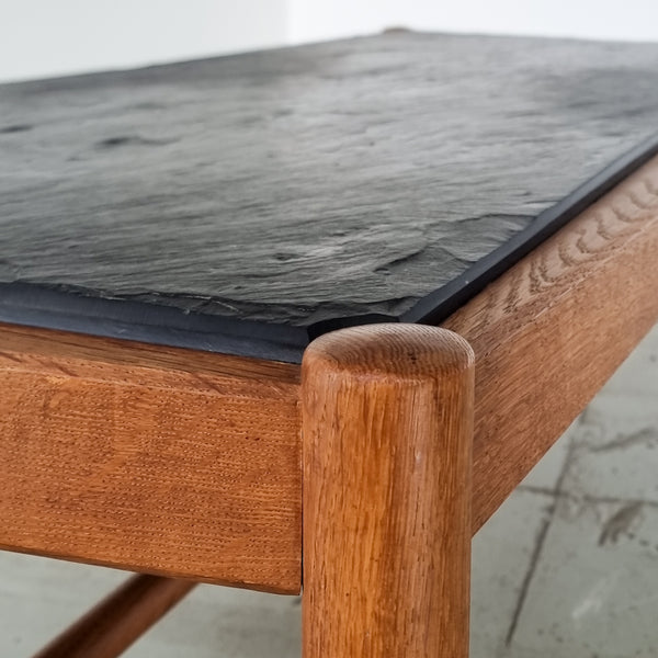 Oak and Slate Coffee Table