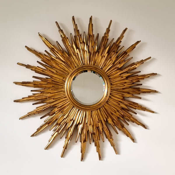 Majestic Regency Sunburst Mirror 1970s