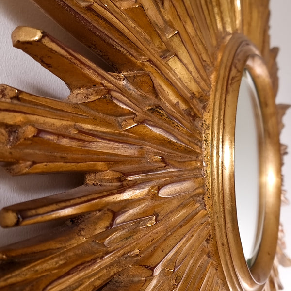 Majestic Regency Sunburst Mirror 1970s