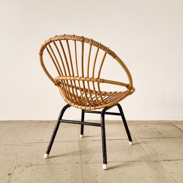 Children's rattan lounge chair