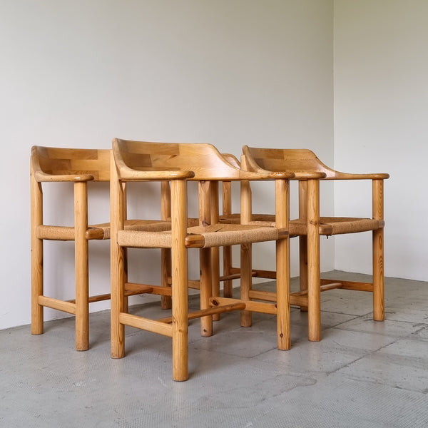 Pine Wood Dining Chairs by Rainer Daumiller - Set of 4