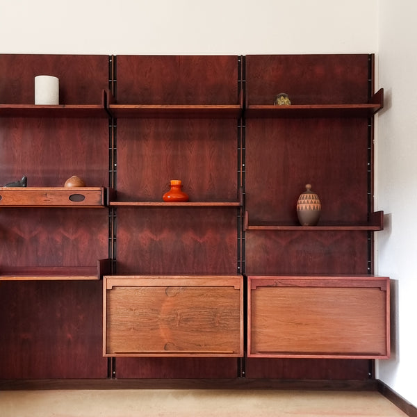 Rosewood Wall System Gianfranco Frattini for Bernini