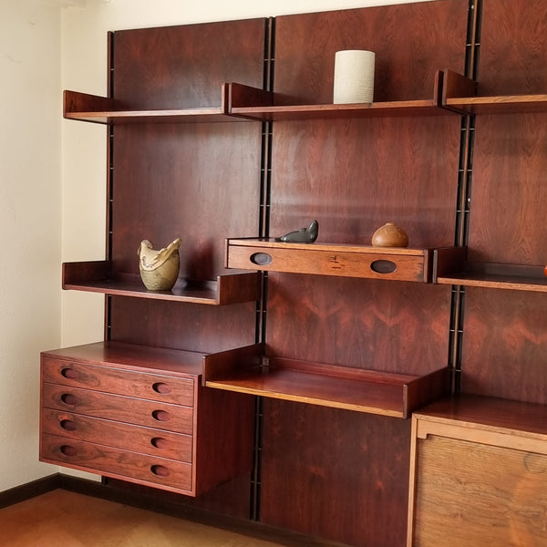 Rosewood Wall System Gianfranco Frattini for Bernini
