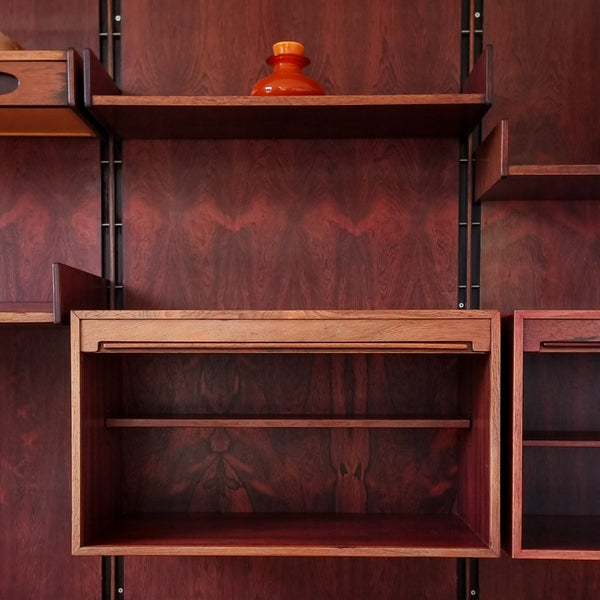 Rosewood Wall System Gianfranco Frattini for Bernini